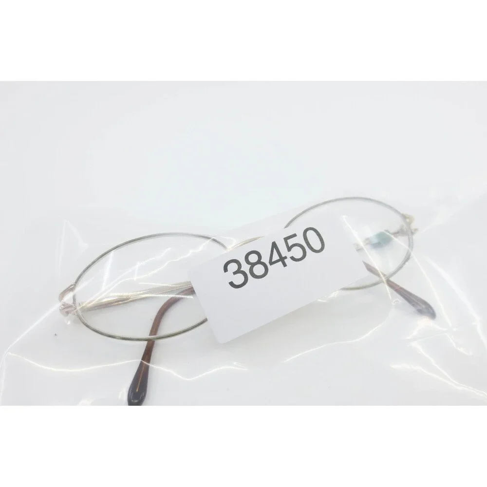 Fendi F524 Moss Gold Green Oval Metal Eyeglasses Frames Italy 135mm 38450
